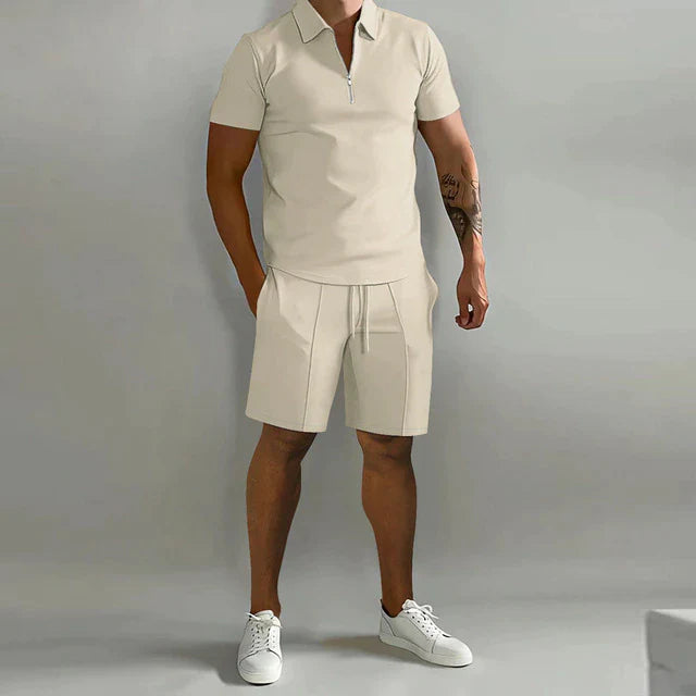 Giel | Luxe polo en short zomerset voor heren