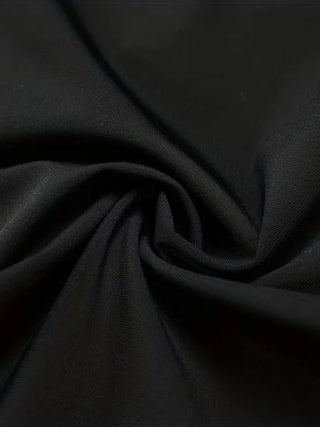 Zwarte zakelijke broek met rechte pijpen