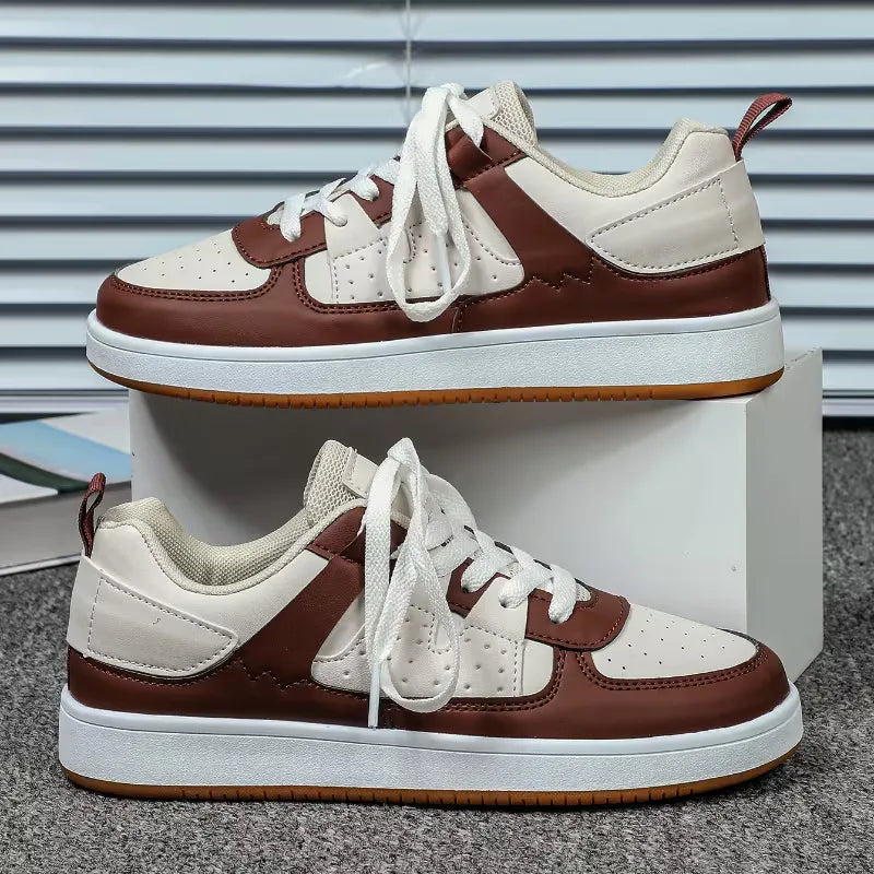 Lage sneakers met twee-tone design