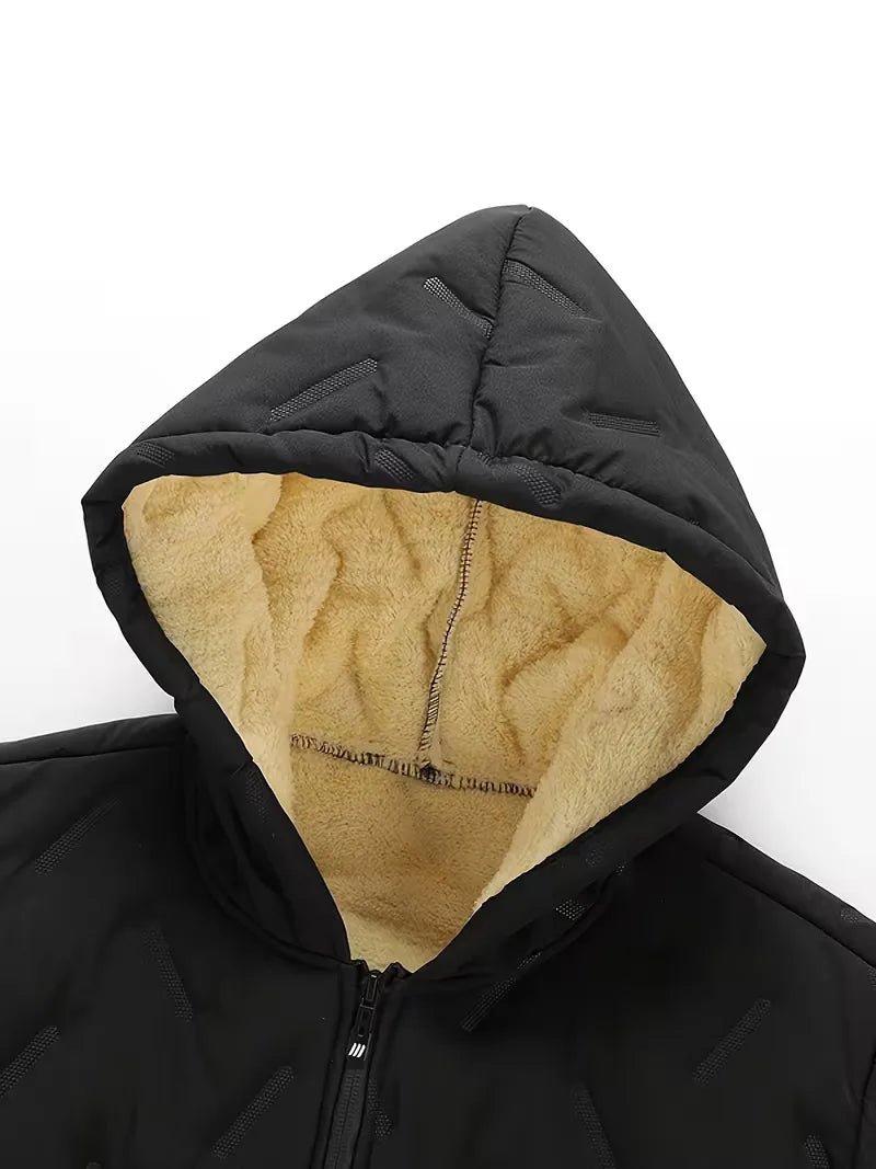 Puffer jacket met capuchon
