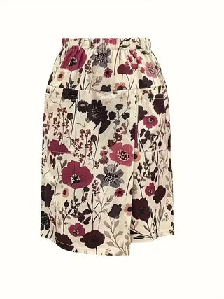 Korte broek met bloemenprint