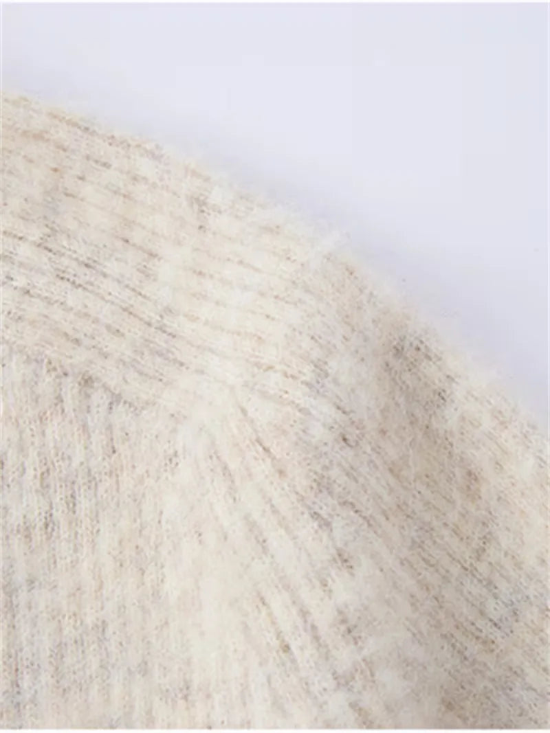 Cardigan met V-neck en voorzakken