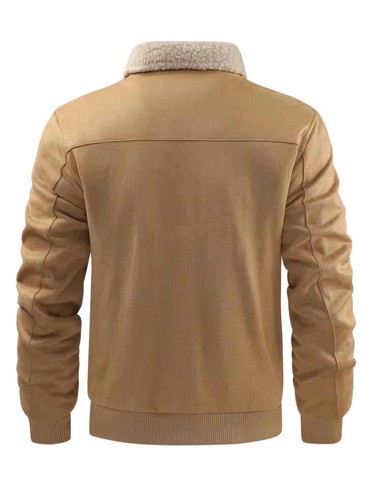 Bomberjack met shearling-kraag