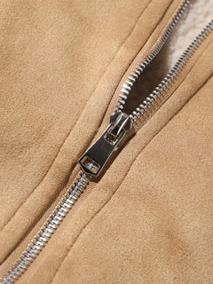 Bomberjack met shearling-kraag