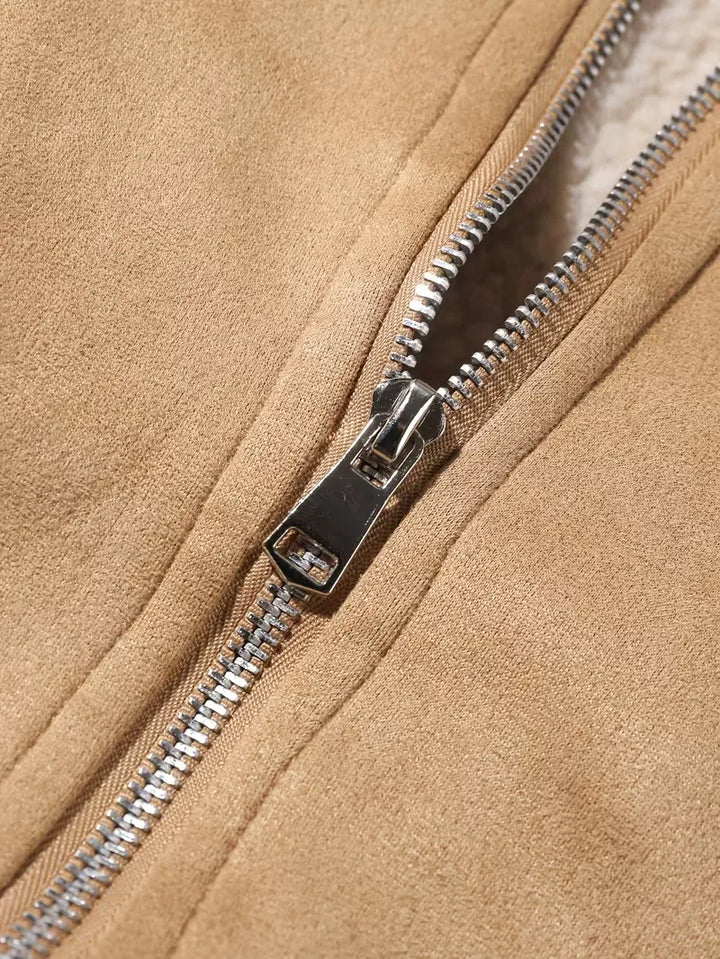 Bomberjack met shearling-kraag
