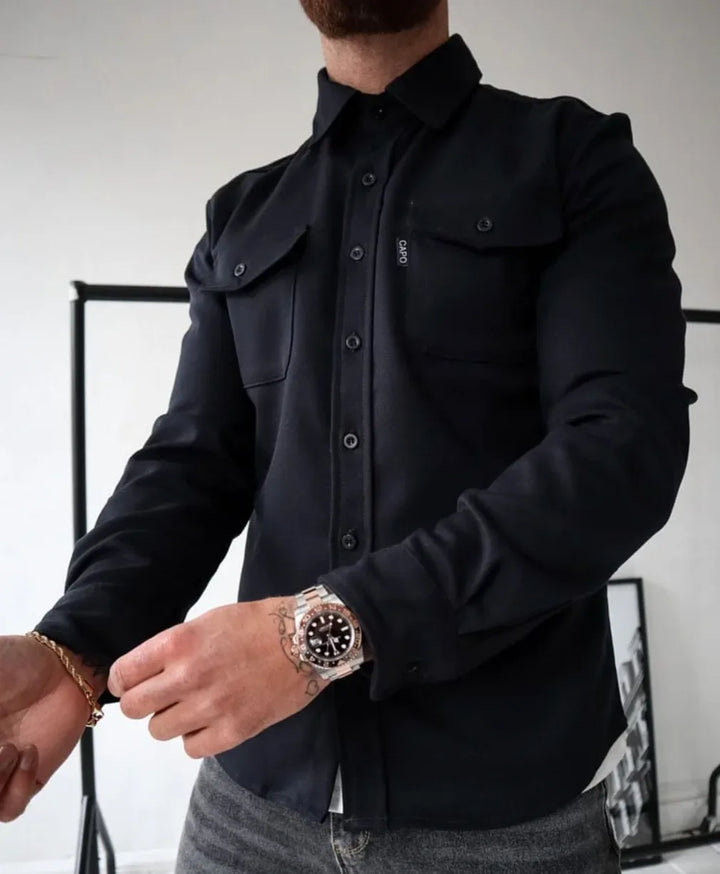 Overshirt met twee borstzakken