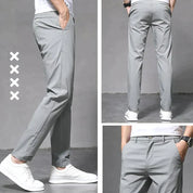 Aaron | Stretch broek in stijlvolle Dutch fashion. in de kleur Grijs voor heren in stijl ideaal voor de herfst.