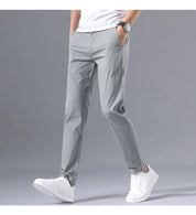 Aaron | Stretch broek in stijlvolle Dutch fashion. in de kleur Grijs voor heren in stijl ideaal voor de herfst.