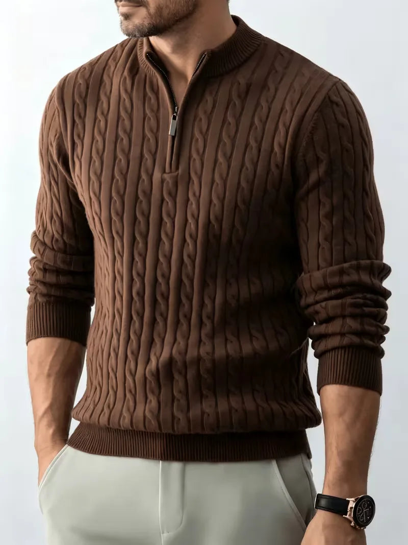 Kabeltrui met half-zip