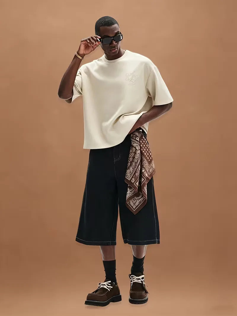 Oversized T-shirt met borduring