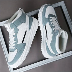 Hoge sneakers met perforaties