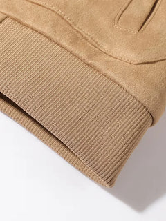 Bomberjack met shearling-kraag