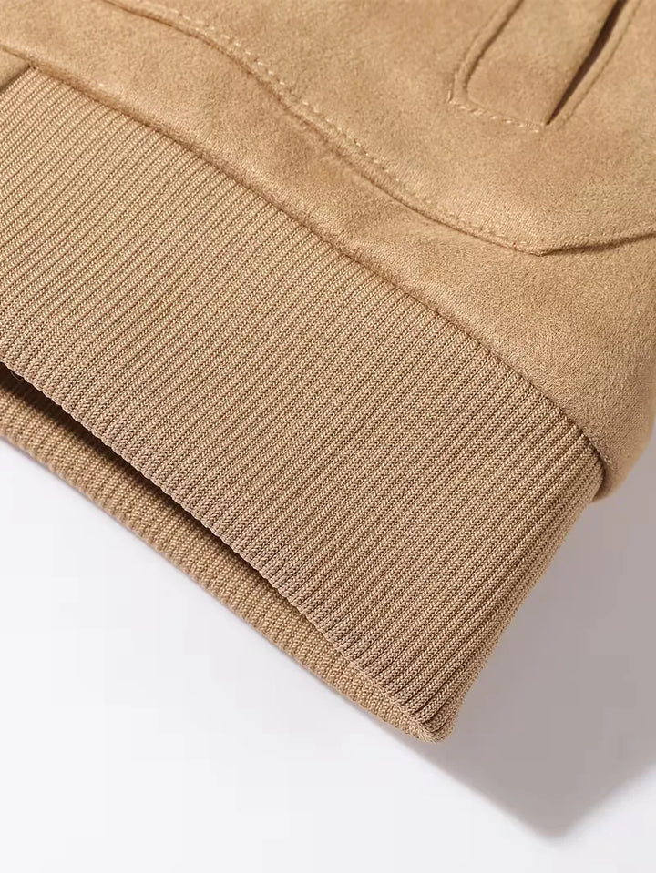 Bomberjack met shearling-kraag