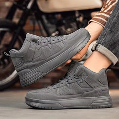 Hoge sneakers met perforated upper