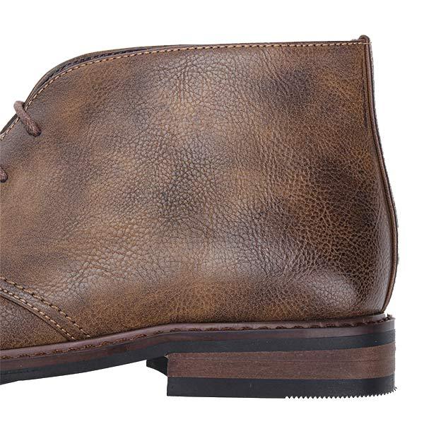 Albert | Vintage Lederen Enkelboots in de kleur Bruin voor heren in stijl ideaal voor de herfst.