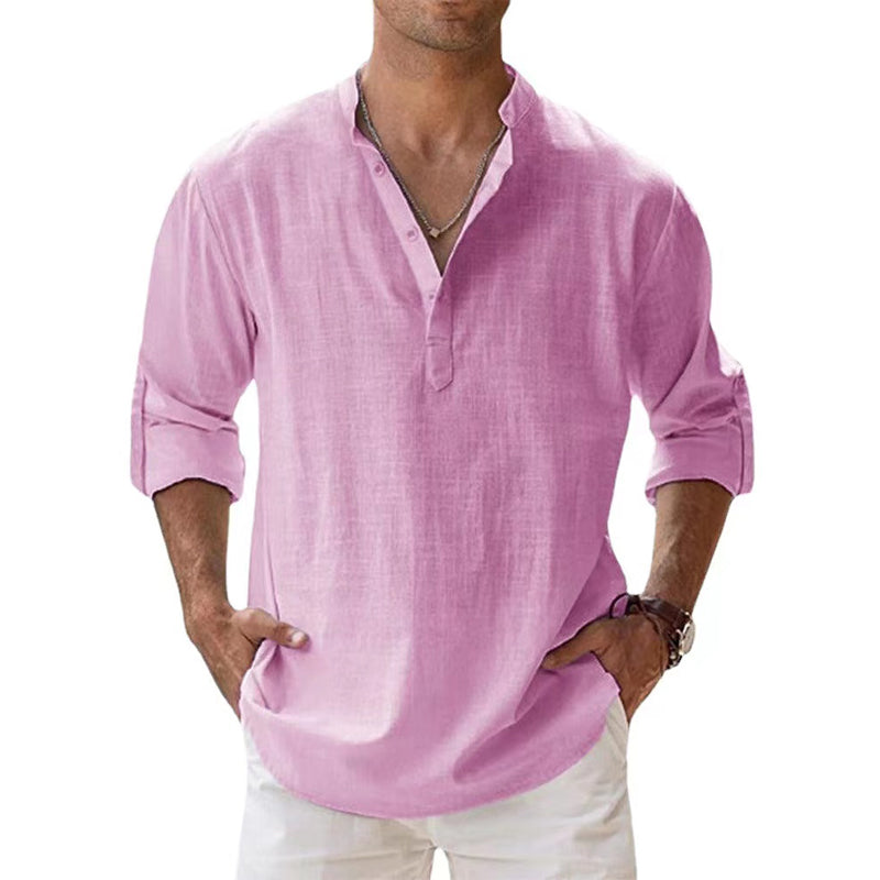 Alexander | Casual herenoverhemd in de kleur Roze voor heren in stijl ideaal voor de zomer.