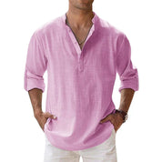 Alexander | Casual herenoverhemd in de kleur Roze voor heren in stijl ideaal voor de zomer.