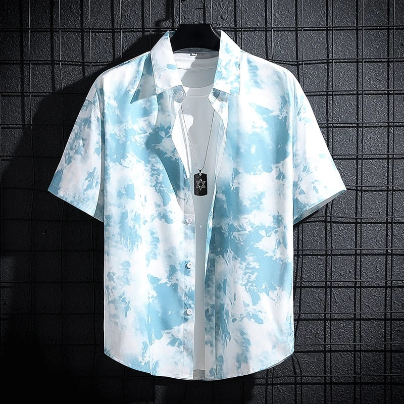 Alexandre | Zomerse Strepen topjes in de kleur Lichtblauw voor heren in stijl ideaal voor de zomer.