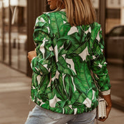 Amber | Elegante bohemian blazer in de kleur Blauw voor dames in Formal stijl ideaal voor de lente.