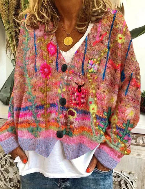 Dit damesvest is een ultieme uiting van vrouwelijke elegantie en charme, met zorgvuldig geselecteerde details en hoogwaardige materialen voor comfort en duurzaamheid. Voeg een vleugje vintage glamour toe aan je garderobe!