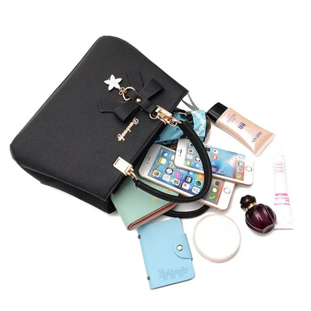 Anna Crossbody Tas | Leuk & Charmant in de kleur Donkerroze voor dames in stijl geschikt voor alle seizoenen.