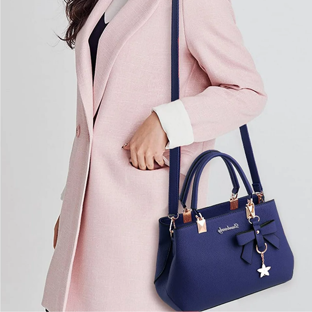 Anna Crossbody Tas | Leuk & Charmant in de kleur Donkerroze voor dames in stijl geschikt voor alle seizoenen.