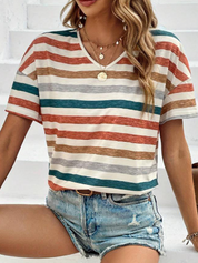 Stijlvol Gestreept Dames T-shirt - Anouk