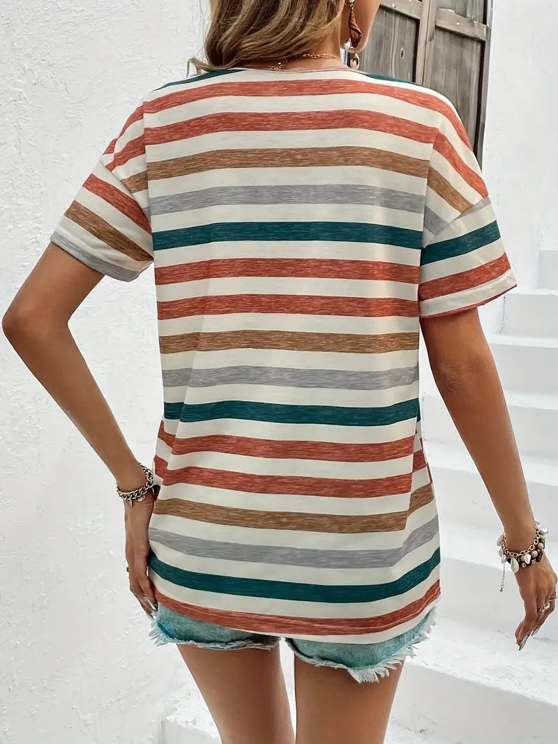 Stijlvol Gestreept Dames T-shirt - Anouk