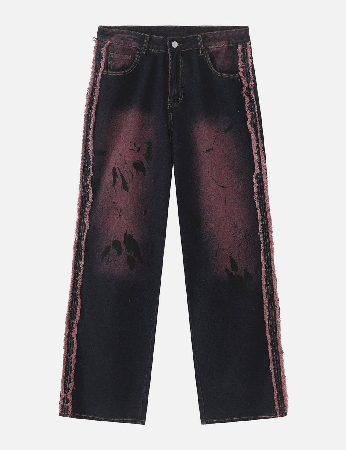 Arend | Franje loose-fit spijkerbroeken in de kleur Roze voor heren in stijl ideaal voor de lente.