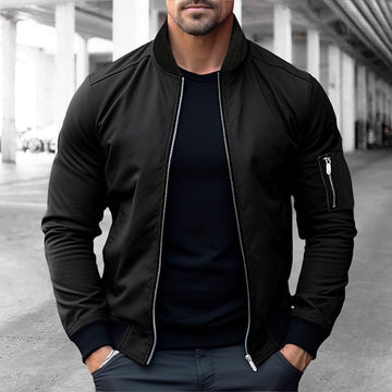Armand | Stijlvol bomberjack voor mannen in de kleur Zwart voor heren in Streetwear stijl ideaal voor de herfst.