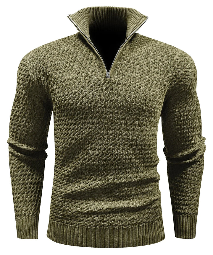 Zip-up trui met turtle