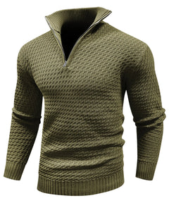 Zip-up trui met turtle