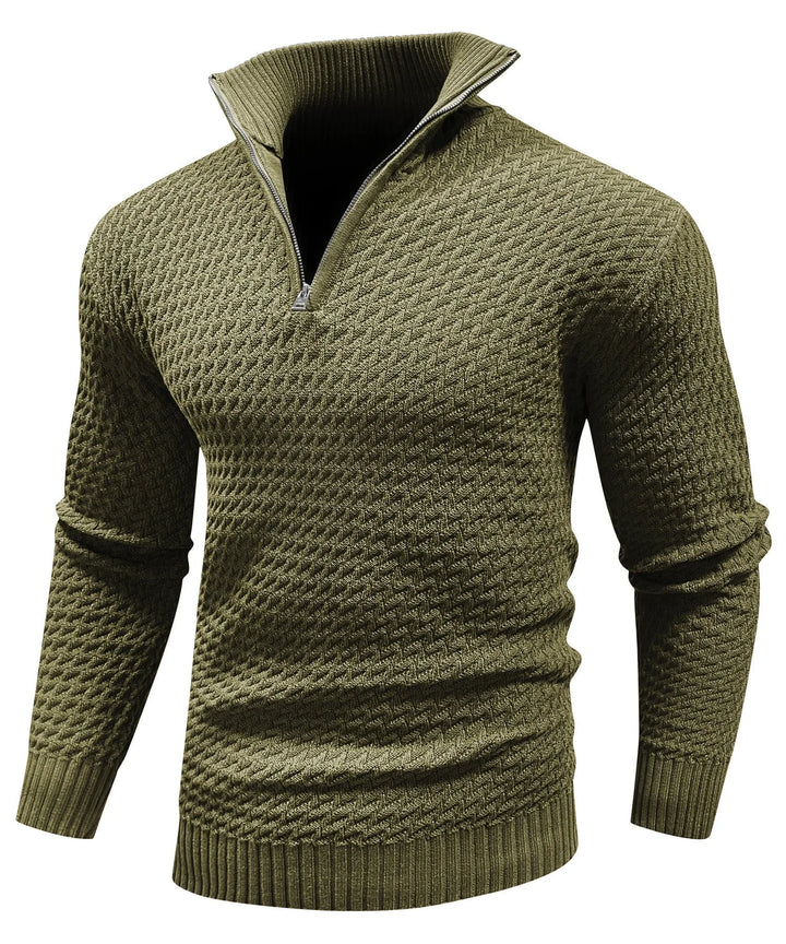 Zip-up trui met turtle