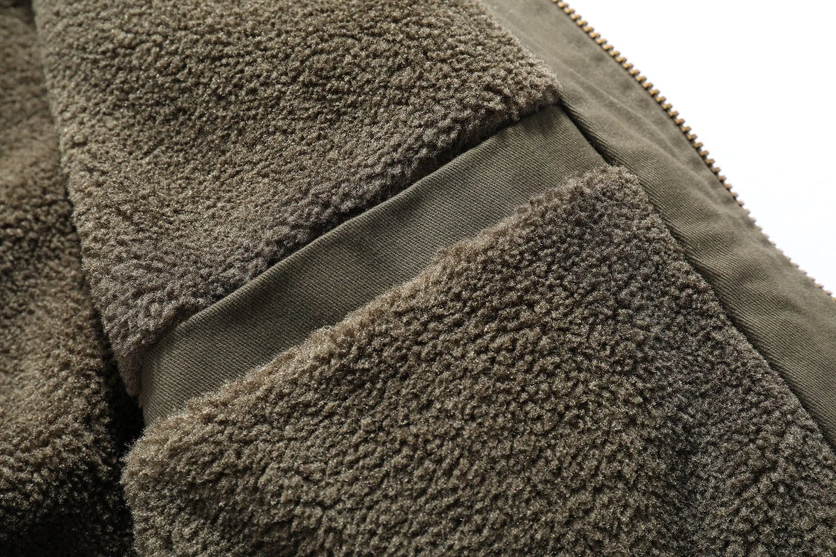 Bomberjack met shearling kraag
