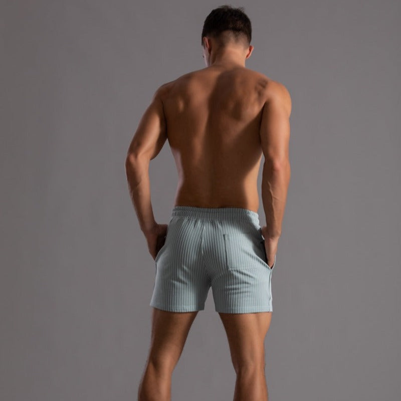 Super-stretch fitness shorts voor heren - ultieme flexibiliteit en comfort voor diverse soorten workouts en ontspanning.
