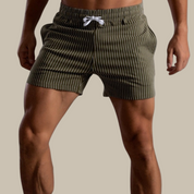 Super-stretch fitness shorts voor heren - ultieme flexibiliteit en comfort voor diverse soorten workouts en ontspanning.