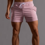Super-stretch fitness shorts voor heren - ultieme flexibiliteit en comfort voor diverse soorten workouts en ontspanning.