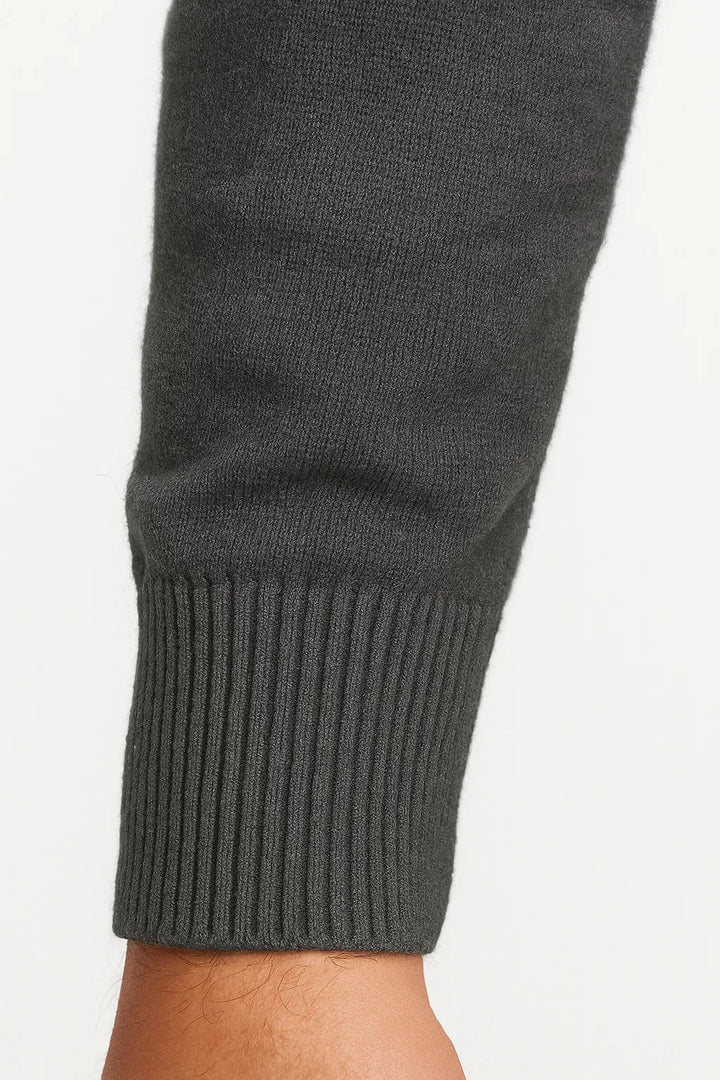 Quarter-zip trui met mock neckline