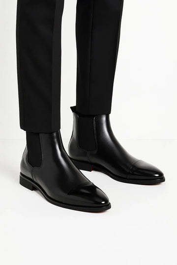 Chelsea boots met elastische zijpanelen