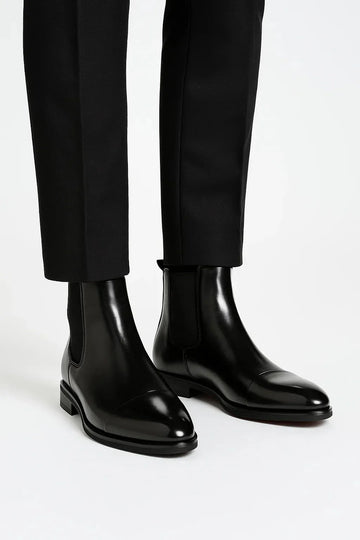 Chelsea boots met elastische zijpanelen