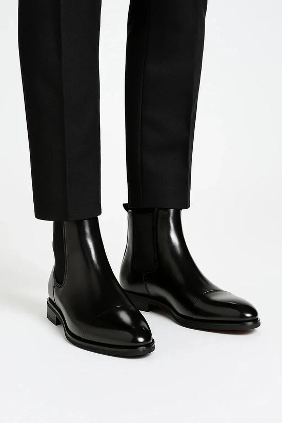 Chelsea boots met elastische zijpanelen