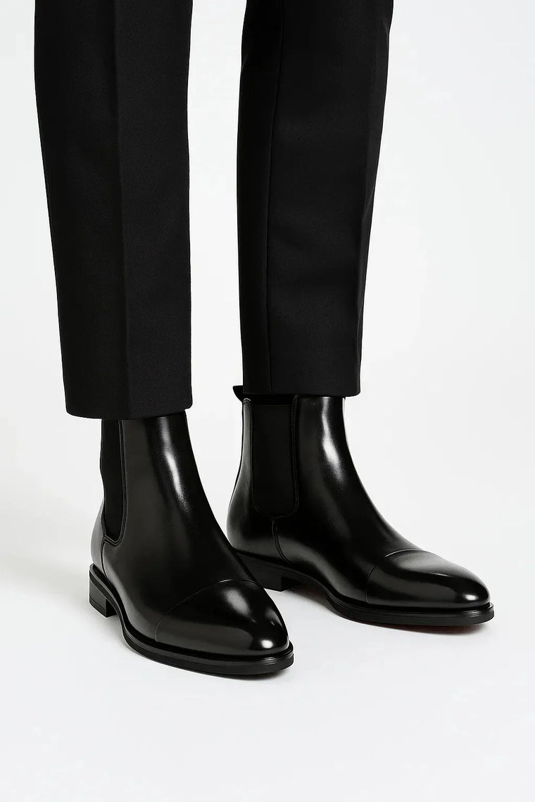 Chelsea boots met elastische zijpanelen