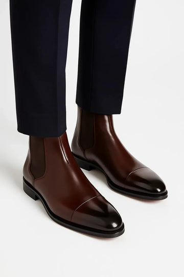 Chelsea boots met elastische zijpanelen