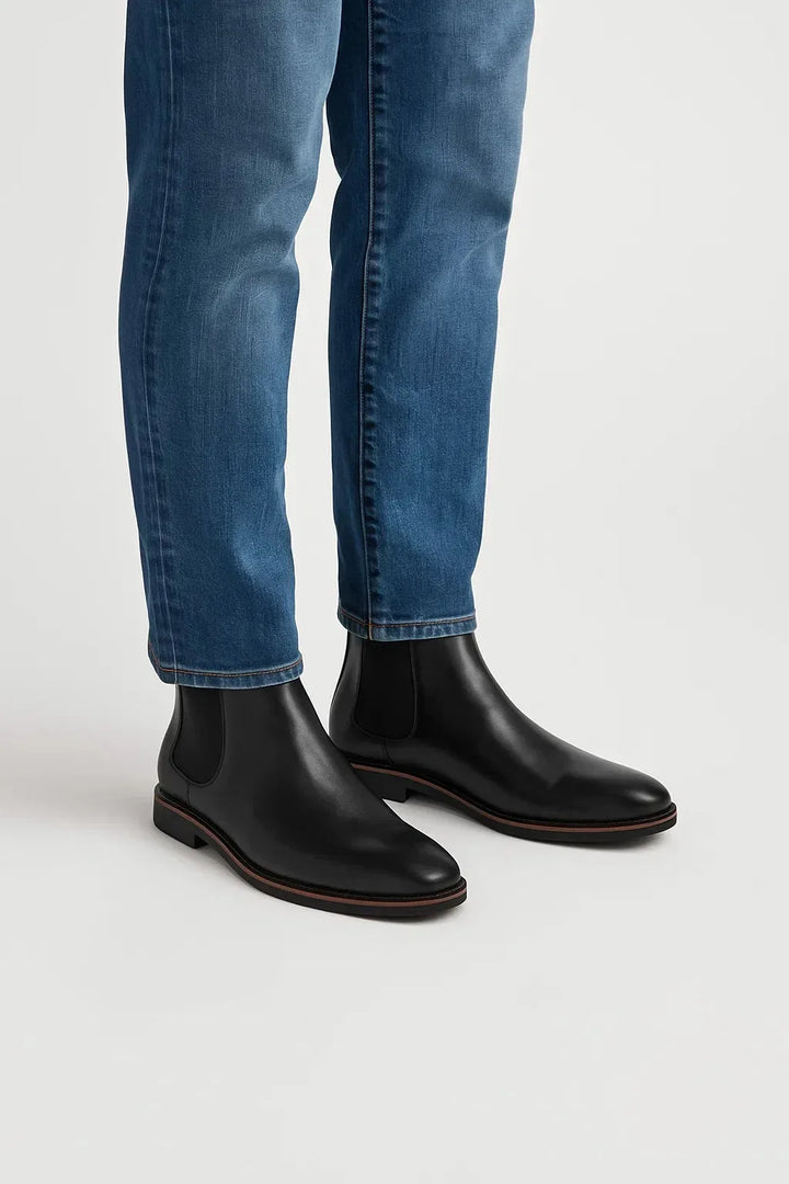 Chelsea boots met elastische zijpanelen
