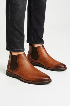 Chelsea boots met elastische zijpanelen