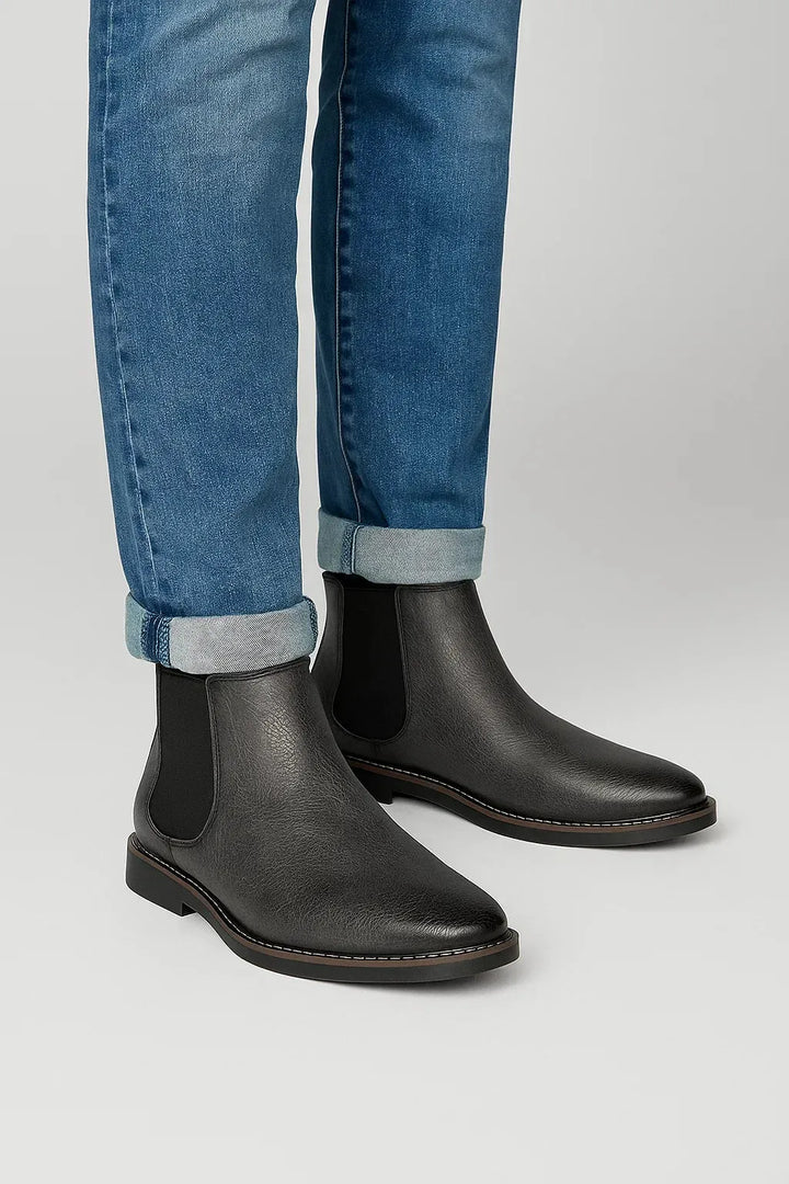 Chelsea boots met elastische zijpanelen