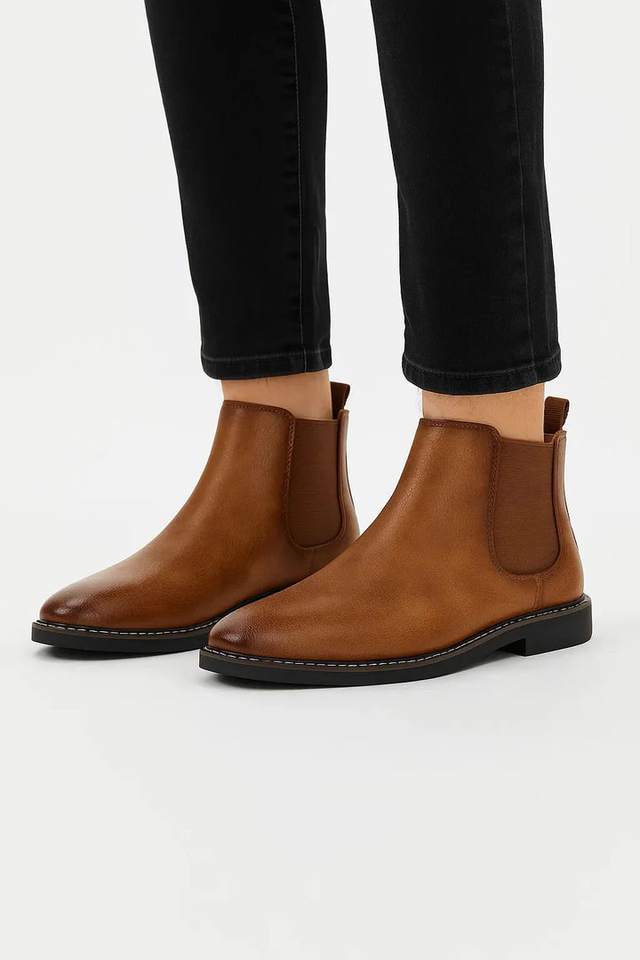 Chelsea boots met elastische zijpanelen