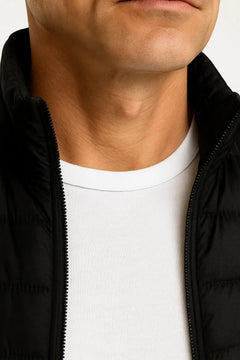 Bodywarmer met mock neckline
