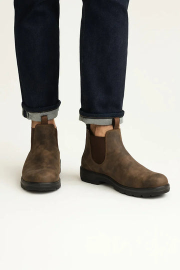 Chelsea boots met elastische zijpanelen