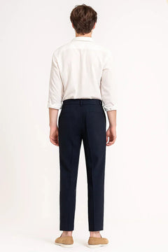Slim-fit pantalons met pleats